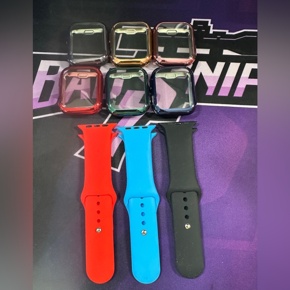 Apple Smartwatch Bands (3) & Covers (6)